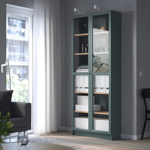 Billy Bookcase with glass doors