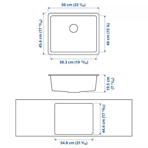 Kilviken Sink 22x18