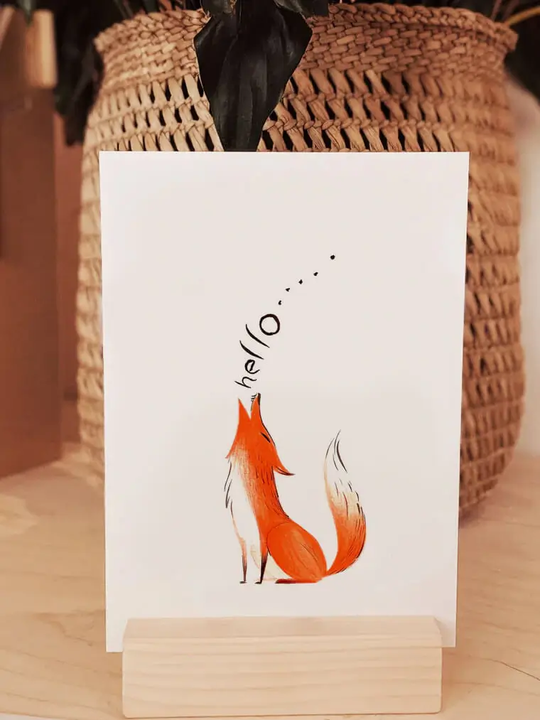 Foxy Greeting Card