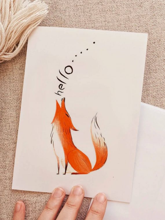 Foxy Greeting Card