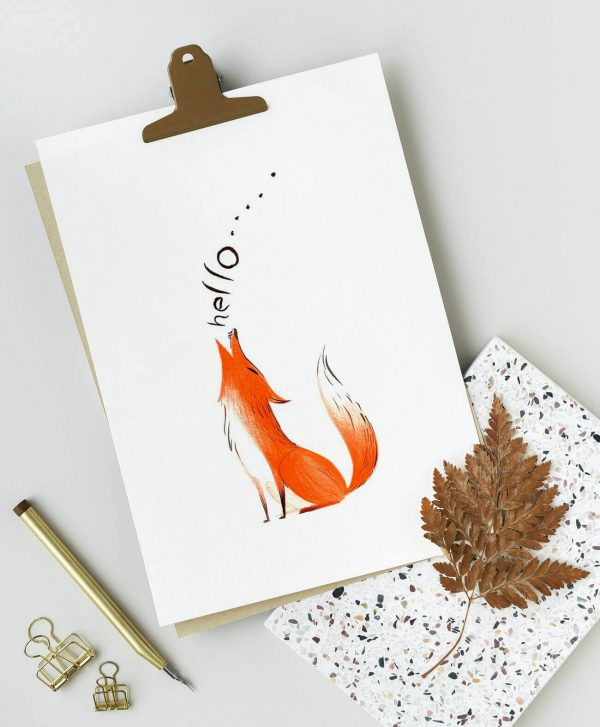 Foxy Greeting Card