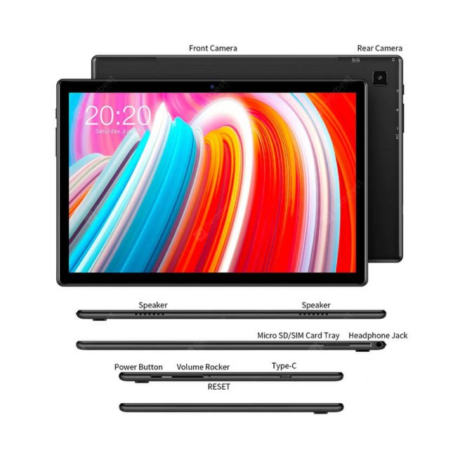 Teclast M40 10.1 inch Android 10.0 Tablet PC UNISOC T618 Octa Core 6GB RAM 128GB ROM 4G LTE Full HD