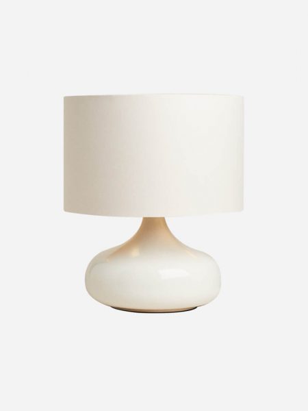 Lamp with Scalloped Lampshade