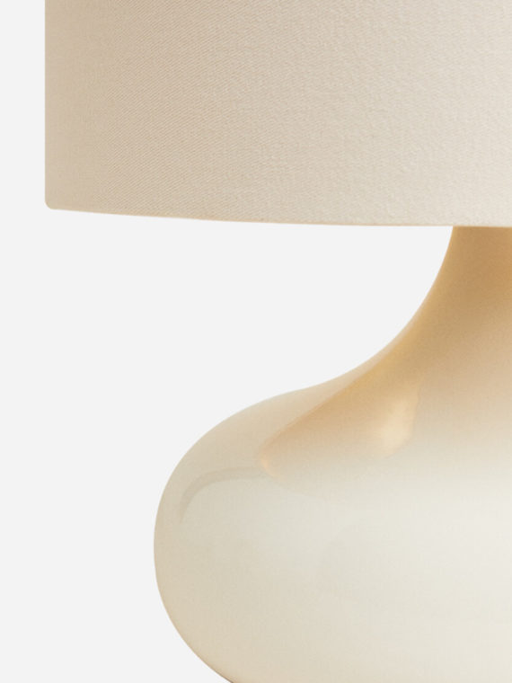 Lamp with Scalloped Lampshade