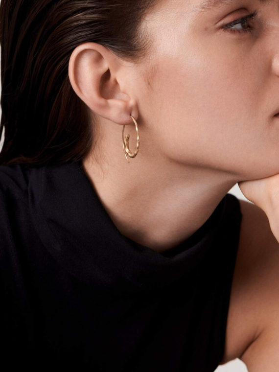 Round Flow Asymmetric Earrings