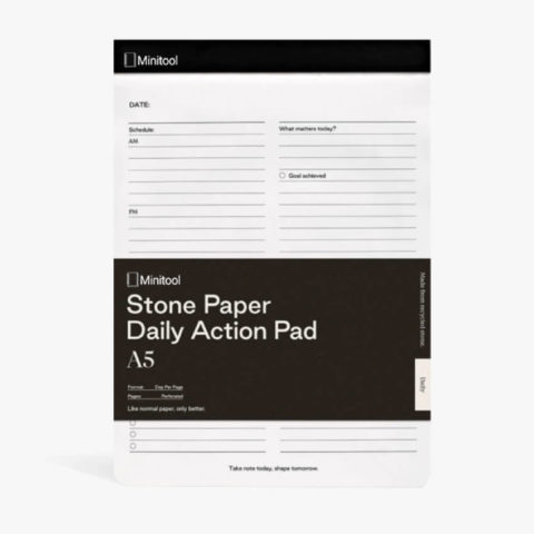 A5 Daily Action Pad