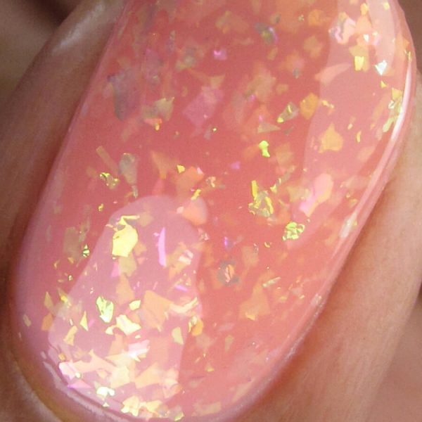 Glitter Pink Nail Polish