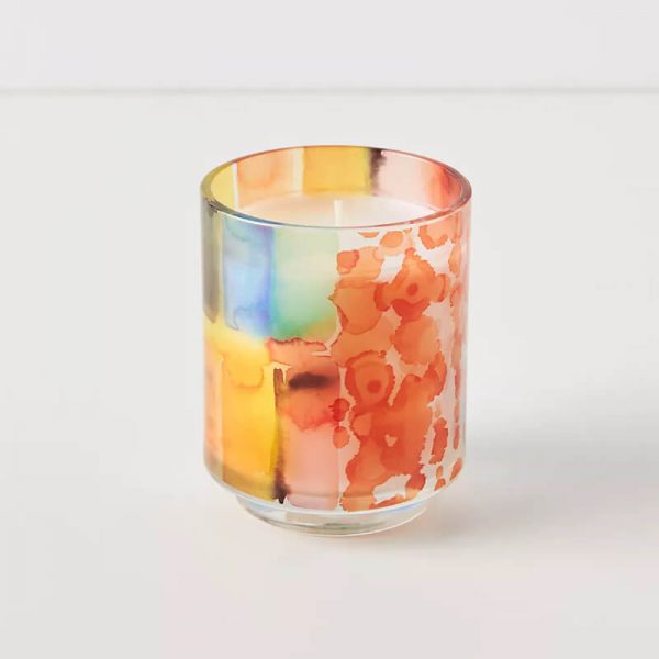 Colorful Glass Candle Set