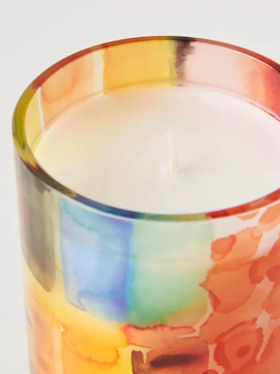 Colorful Glass Candle Set