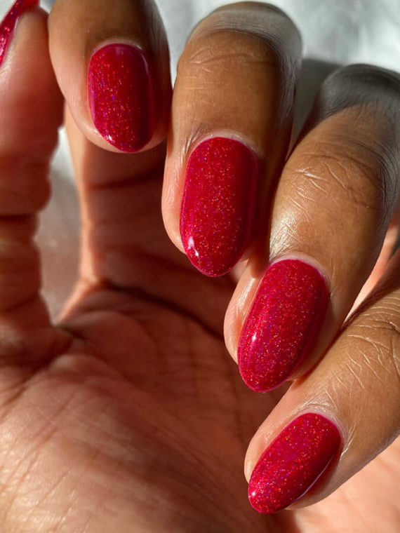 Sparkle Red Jelly Polish