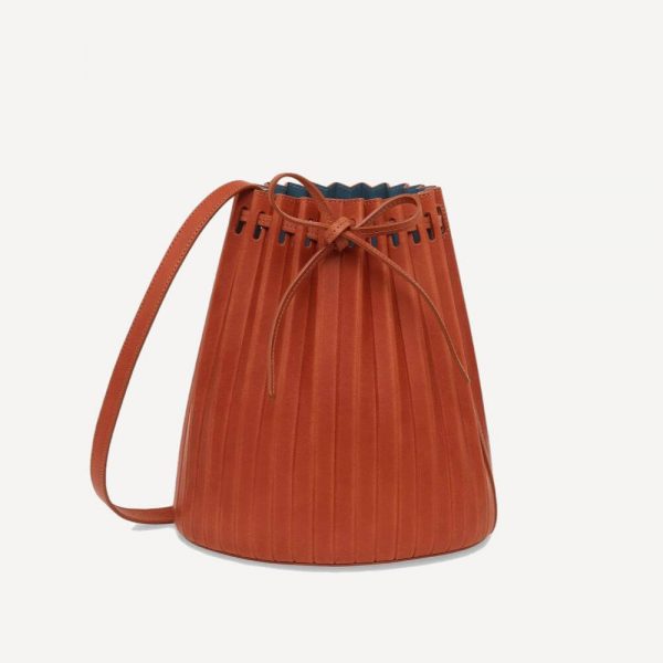 Pleated Bucket Bag