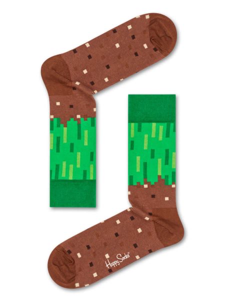 Grass Pixel Sock